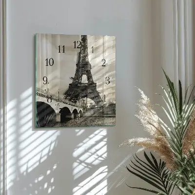Kvadratni zidni sat Pariz