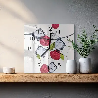Kvadratni zidni sat Maline