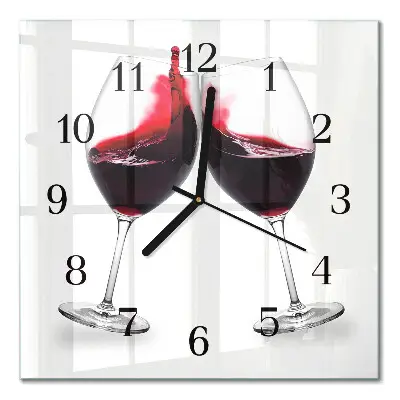 Kvadratni zidni sat Vino