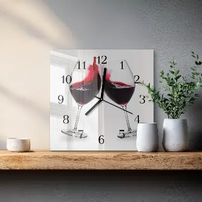 Kvadratni zidni sat Vino