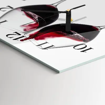 Kvadratni zidni sat Vino