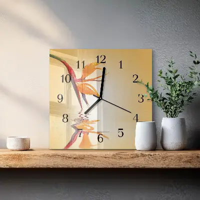 Kvadratni zidni sat Cvijet