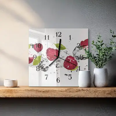 Kvadratni zidni sat Maline