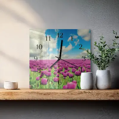 Stakleni sat Tulipani