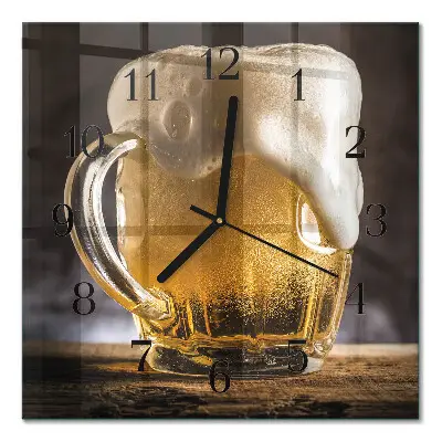 Kvadratni zidni sat Pivo