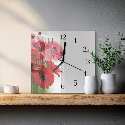 Stakleni sat Gerbera