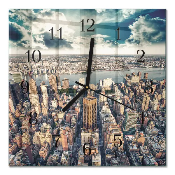 Kvadratni zidni sat New York