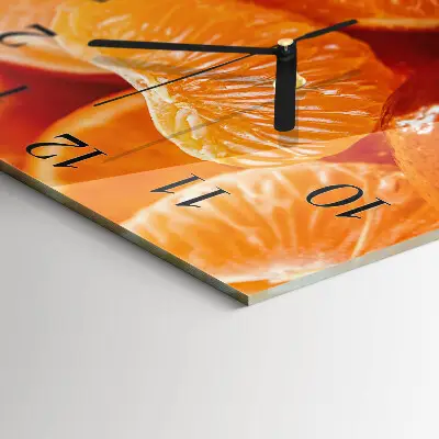 Kvadratni zidni sat Mandarine