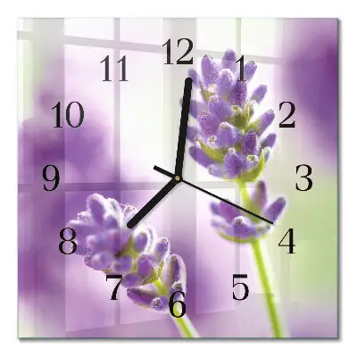 Kvadratni zidni sat Lavanda
