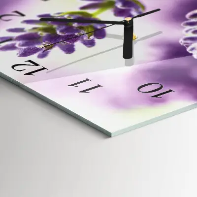 Kvadratni zidni sat Lavanda