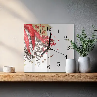 Stakleni sat Crvena paprika
