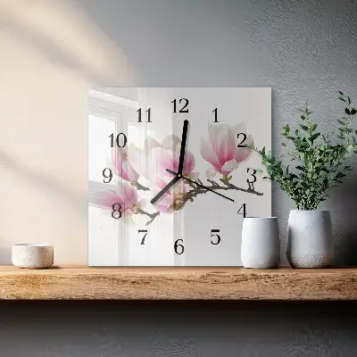 Kvadratni zidni sat Magnolija