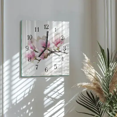 Kvadratni zidni sat Magnolija