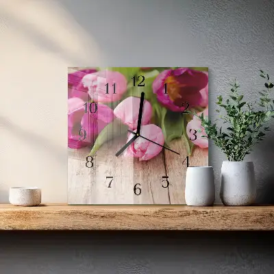 Stakleni sat Tulipani