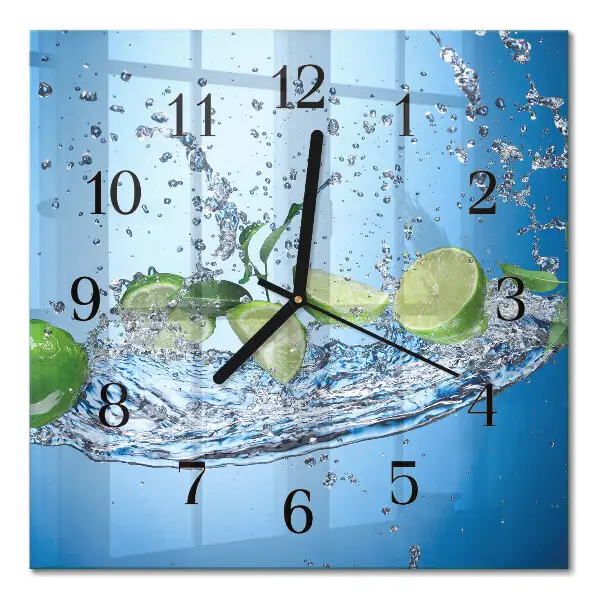 Stakleni sat Lime