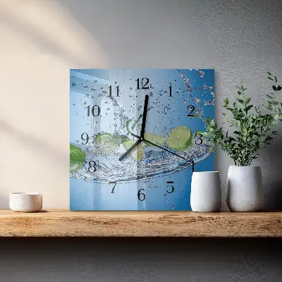 Stakleni sat Lime