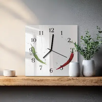 Stakleni sat Čili papričice