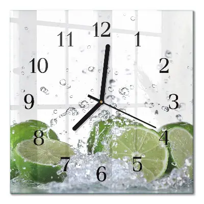 Stakleni sat Lime
