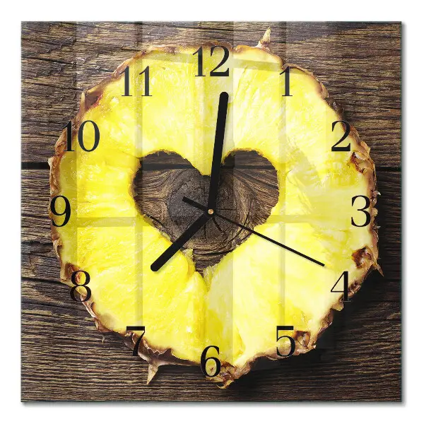 Kvadratni zidni sat Ananas
