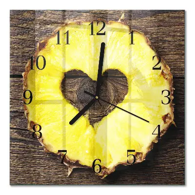 Kvadratni zidni sat Ananas