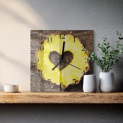 Kvadratni zidni sat Ananas