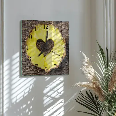 Kvadratni zidni sat Ananas