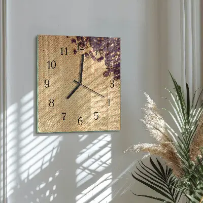 Kvadratni zidni sat Zrna kave