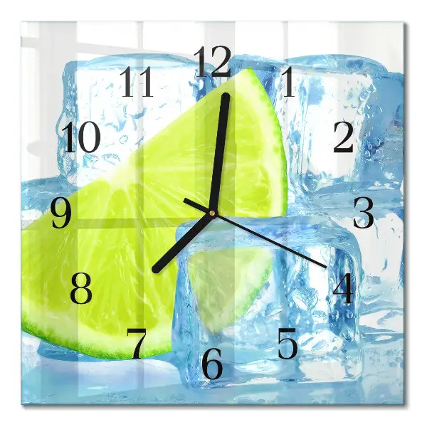 Kvadratni zidni sat Lime led