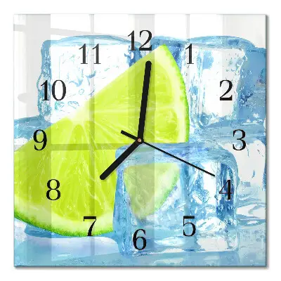 Kvadratni zidni sat Lime led
