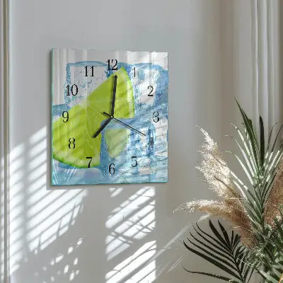 Kvadratni zidni sat Lime led