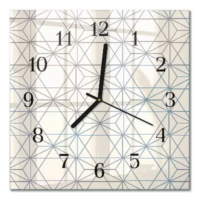 Stakleni sat Geometrijski uzorak