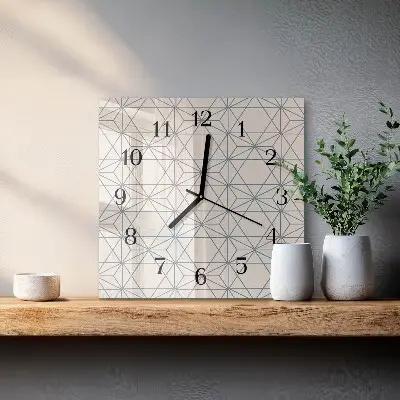 Stakleni sat Geometrijski uzorak