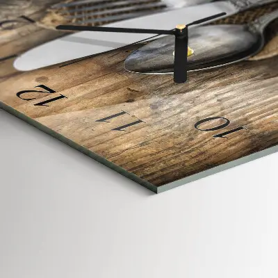 Kvadratni zidni sat Pribor za jelo