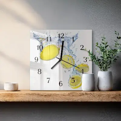 Kvadratni zidni sat Limuni