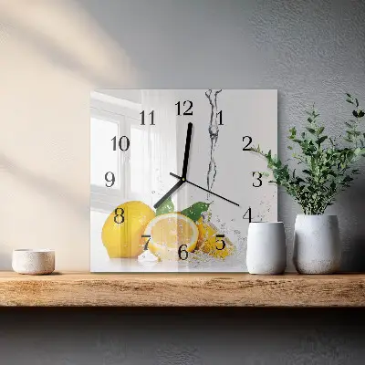 Kvadratni zidni sat Limuni