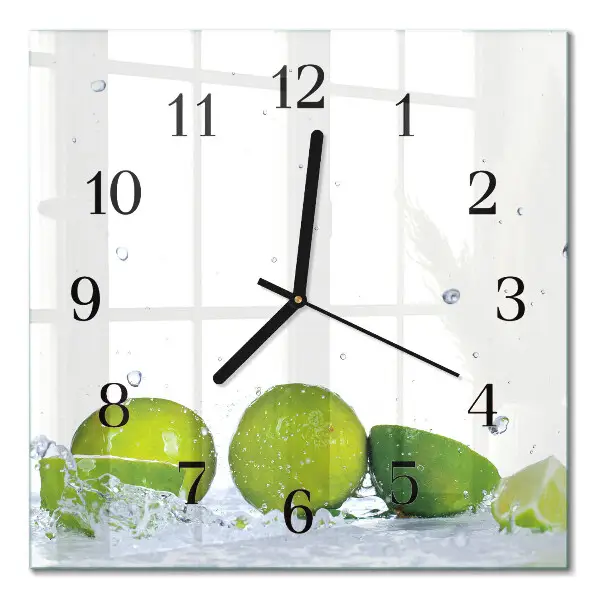 Stakleni sat Lime