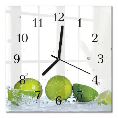 Stakleni sat Lime