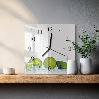 Stakleni sat Lime