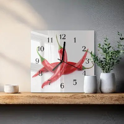Stakleni sat Čili papričice