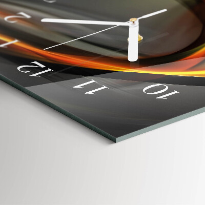 Stakleni pravokutni sat Apstrakcija