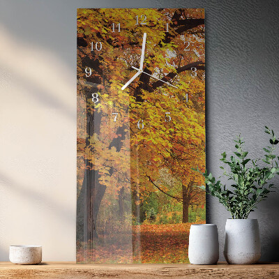 Stakleni pravokutni sat Drvo