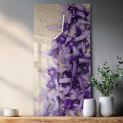 Pravokutni zidni sat Lavanda