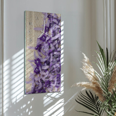 Pravokutni zidni sat Lavanda