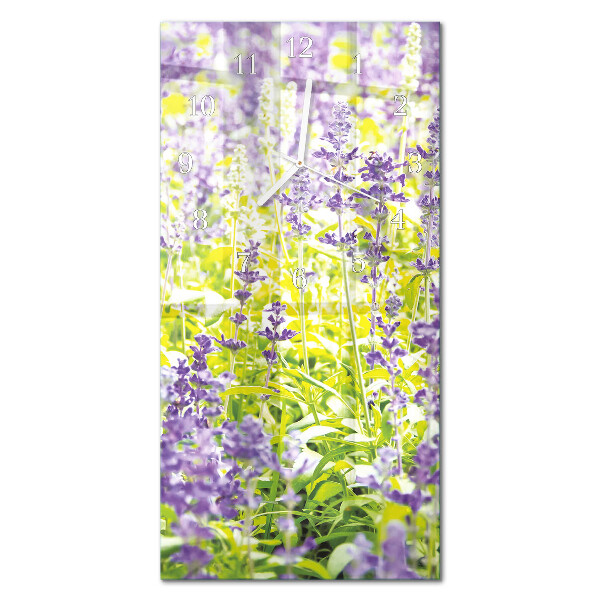 Pravokutni zidni sat Lavanda