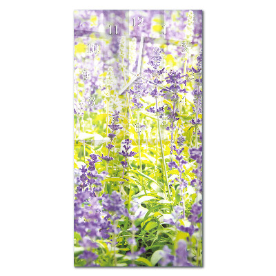 Pravokutni zidni sat Lavanda