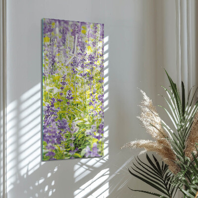 Pravokutni zidni sat Lavanda