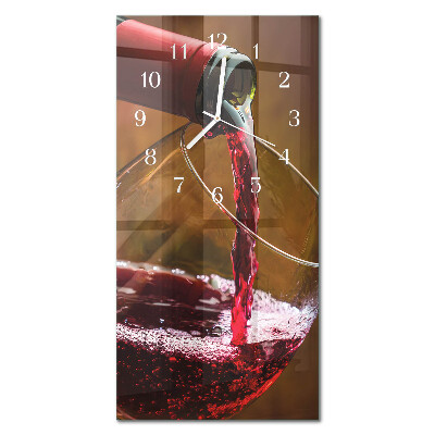 Stakleni pravokutni sat Vino