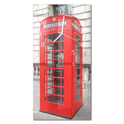 Stakleni pravokutni sat Javni telefon