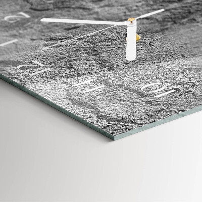 Stakleni pravokutni sat Betonski zid