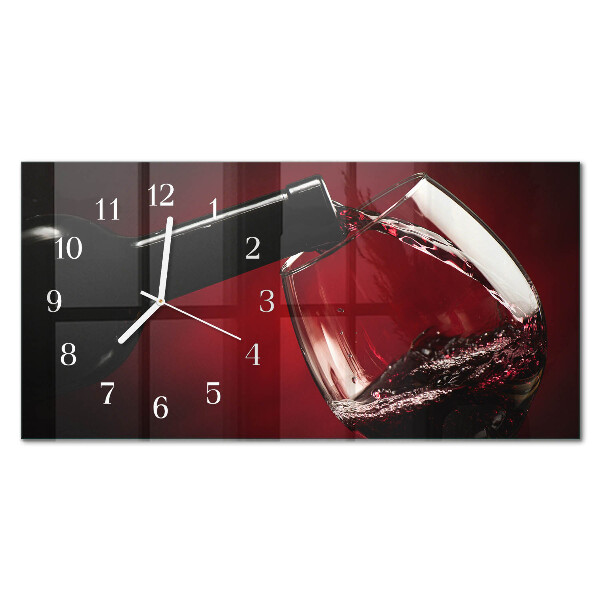 Vodoravni stakleni pravokutni sat Posuda za vino